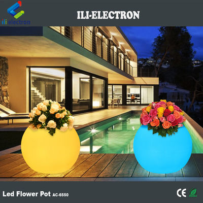재충전 가능한 플라스틱 LED 꽃 심기