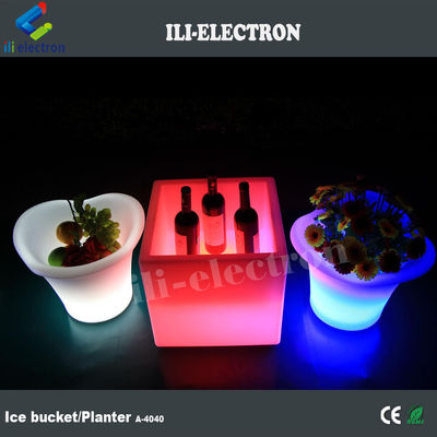 재충전 가능한 방수 플라스틱 LED 정면 얼음 버킷
