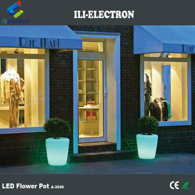 원격 제어 플라스틱 LED 조명 꽃 냄비 / 플랜터 / 얼음 버킷