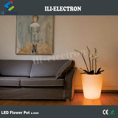 원격 제어 플라스틱 LED 조명 꽃 냄비 / 플랜터 / 얼음 버킷