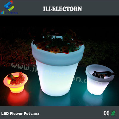 다채로운 조명 LED 정원 장식용 플라스틱 꽃 심기