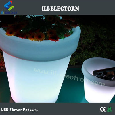 다채로운 조명 LED 정원 장식용 플라스틱 꽃 심기