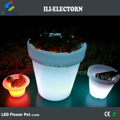 다채로운 조명 LED 정원 장식용 플라스틱 꽃 심기