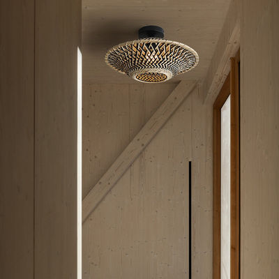 둥근 Bambu Pendant Lamp, 실내 조명용 직물 천장 조명