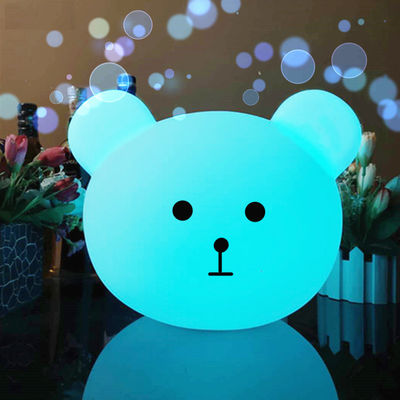 공장 핫 판매 곰 모양 다채로운 LED 밤 빛