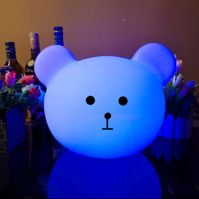 공장 핫 판매 곰 모양 다채로운 LED 밤 빛