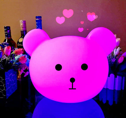 공장 핫 판매 곰 모양 다채로운 LED 밤 빛