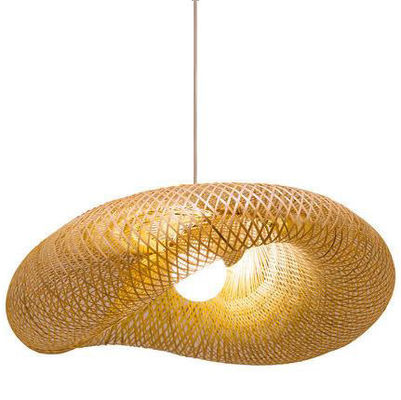 헝거 램프 대나무 LED 천장 램프 라탄 ペンダント 램프