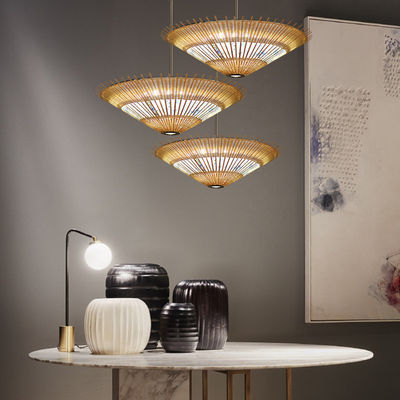 OEM Bambu Rattan Pendant Light Umbrella Shape For House Decoration 오메인 램퍼트 램퍼트 램퍼트 램퍼트