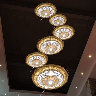 OEM Bambu Rattan Pendant Light Umbrella Shape For House Decoration 오메인 램퍼트 램퍼트 램퍼트 램퍼트