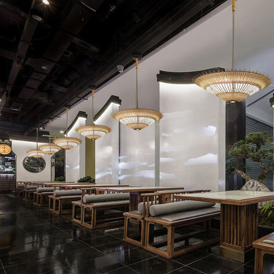 OEM Bambu Rattan Pendant Light Umbrella Shape For House Decoration 오메인 램퍼트 램퍼트 램퍼트 램퍼트