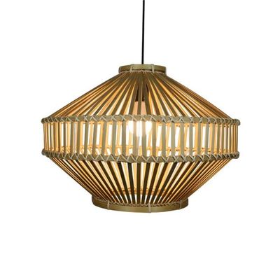 3500K 레트로 Bambu Woven Pendant Light 실내 거실용