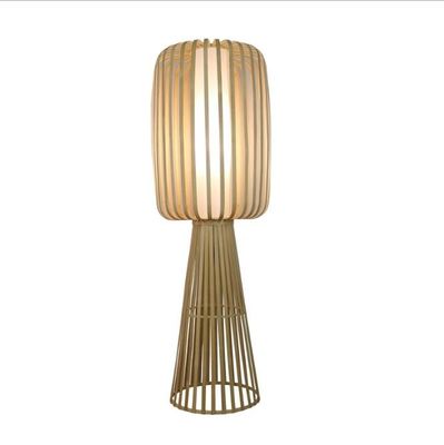 주거용 차하우스 거실용 Bambu Weaving Rattan 바닥 램프