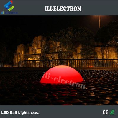 PE 플라스틱 LED 반구 빛 재충전 크리스마스 장식