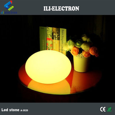 16 색을 바꾸는 플라스틱 LED 광택 바위