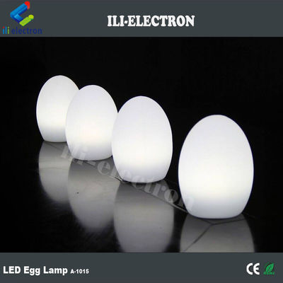 USB 충전 플라스틱 달걀 모양 LED 조명 무선 재충전 리?? 배터리