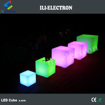 원격 제어 플라스틱 LED 조명 큐브