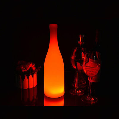 빛나는 플라스틱 LED 병 모양 램프