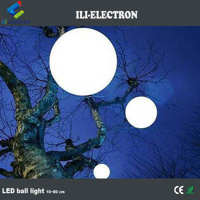 PE 플라스틱 다채로운 야외 매달린 LED 빛 공