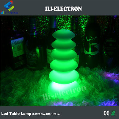 16 색상 변경 플라스틱 LED 테이블 램프