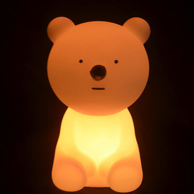 색을 바꾸는 재충전 가능한 플라스틱 테이블 귀여운 LED 곰 램프