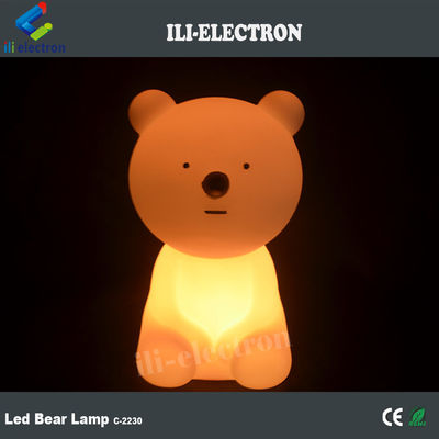 색을 바꾸는 재충전 가능한 플라스틱 테이블 귀여운 LED 곰 램프