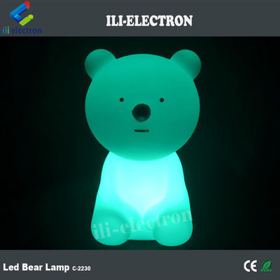 색을 바꾸는 재충전 가능한 플라스틱 테이블 귀여운 LED 곰 램프