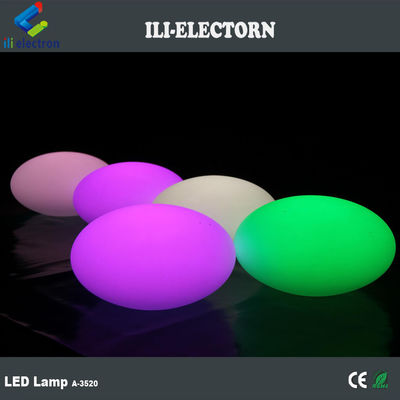 반짝이는 환상적인 플라스틱 재충전 가능한 LED 타원형 장식 볼 바 가구