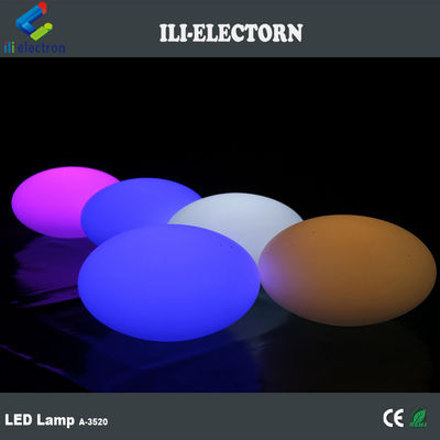 반짝이는 환상적인 플라스틱 재충전 가능한 LED 타원형 장식 볼 바 가구