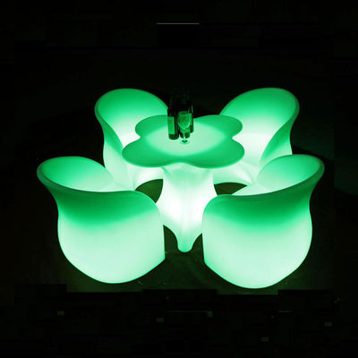 특별한 꽃 모양의 야외 Led 가구 이벤트 빛나는 나이트 클럽 의자