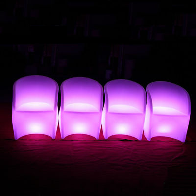 특별한 꽃 모양의 야외 Led 가구 이벤트 빛나는 나이트 클럽 의자