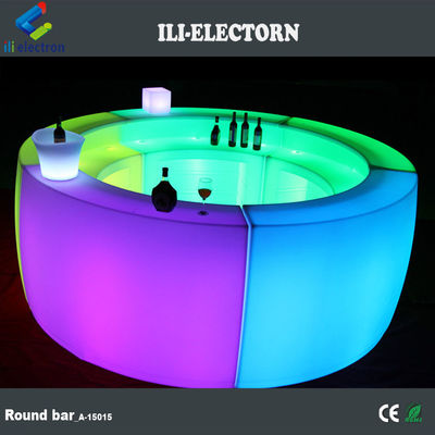 CE / ROHS 인증서 색을 바꾸는 플라스틱 조명 휴대용 LED 둥근 바