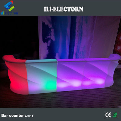 새로운 PE 플라스틱 다채로운 휴대용 상업용 LED 조명 바 세트