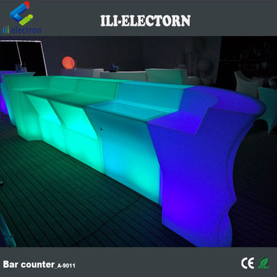 새로운 PE 플라스틱 다채로운 휴대용 상업용 LED 조명 바 세트