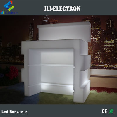 플라스틱 LED 모바일 바 테이블 16 색상 변화 수질