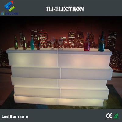 플라스틱 LED 모바일 바 테이블 16 색상 변화 수질