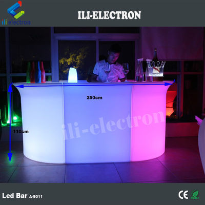 재충전 가능한 플라스틱 휴대용 LED 바 테이블