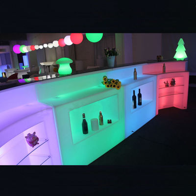 상업용 플라스틱 현대 레스토랑 LED 바 테이블 CE ROHS UL
