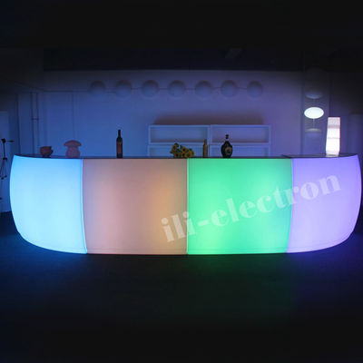 상업용 LED 라이트 바 카운터 PE 플라스틱 물질 적외선 원격 제어