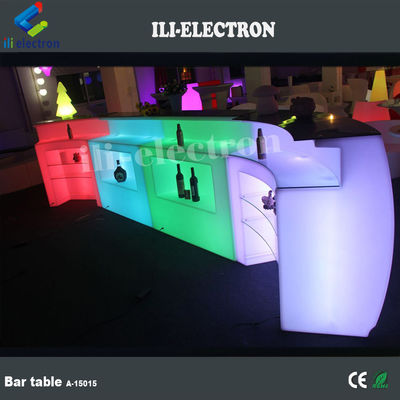 상업용 LED 라이트 바 카운터 PE 플라스틱 물질 적외선 원격 제어
