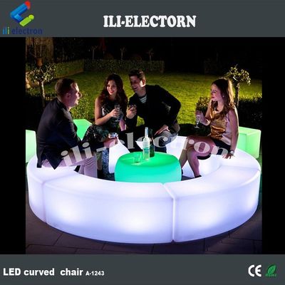 전자 포커 테이블 의자 빛나는 테이블 LED 가구 세트