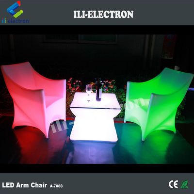 PE 플라스틱 LED 조명 가구 의자 RGB 재충전 리?? 배터리