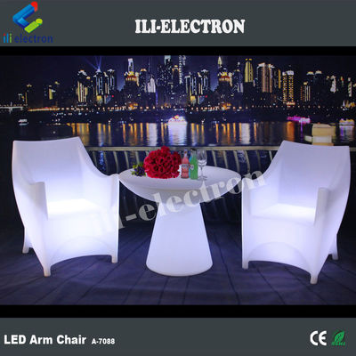 PE 플라스틱 LED 조명 가구 의자 RGB 재충전 리?? 배터리