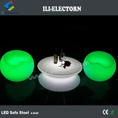 무티 컬러 RGB LED 라이트 칵테일 테이블, 방수 라이트 업 바 가구