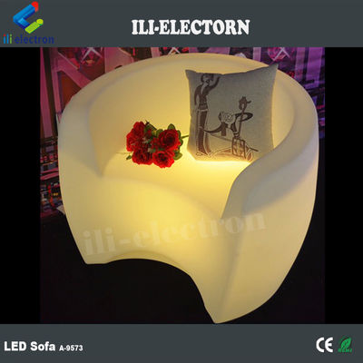 상업용 PE 플라스틱 LED 빛 가구, 조명 LED 라운지 소파