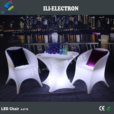 현대 광택 LED 조명 의자 16 색상 변경 나이트 클럽 바