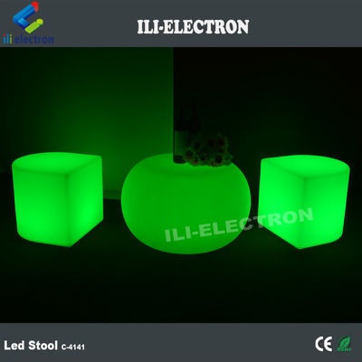 반짝이는 재충전 가능한 플라스틱 LED 조명 의자