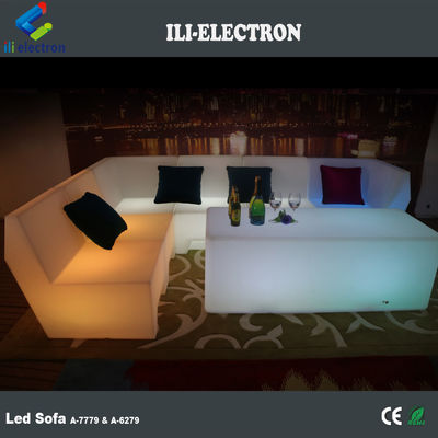 PE 플라스틱 LED 현대 소파 가구