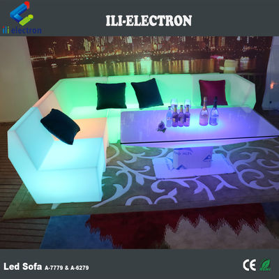 PE 플라스틱 LED 현대 소파 가구
