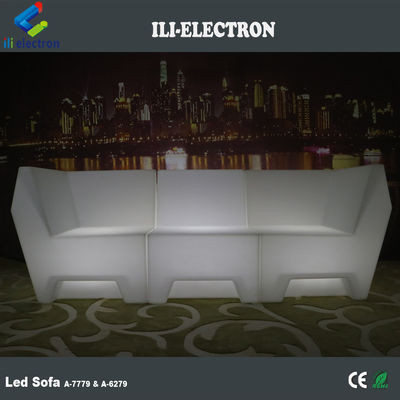 PE 플라스틱 LED 현대 소파 가구